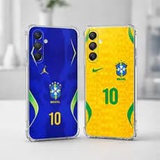Capa SAMSUNG S20/S21/S22/S23/S24/S25/S26 FE/ULTRA/PLUS CASE ANTI IMPACTO BRASIL SELEÇAO BRASILEIRA