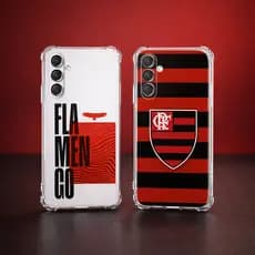 Capa SAMSUNG S23/S24/S25/FE/ULTRA/PLUS/EDGE, CASE ANTI IMPACTO ESTAMPA DO FLAMENGO, MENGAO