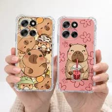 Capa POCO C85, XIAOMI REDMI 15c, Capa ANTI-IMPACTO Desenhos Capinha FOFAS, CAPYBARA, BICHINHOS FOFOS