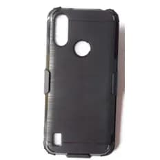 Capa Belt Flip +Suporte Cinto Cintura  para Motorola Moto E6S Adaptação com capa de Silicone Reforçada nos Cantos