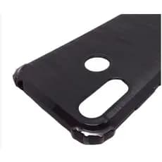 Capinha Preta Escovada Anti-Impacto Moto E6s/E6i