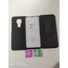 Capa Capinha Motorola Moto G9 Play e Moto G9 Xt2083-1 + Suporte Cintura Clip Belt+ película de vidro