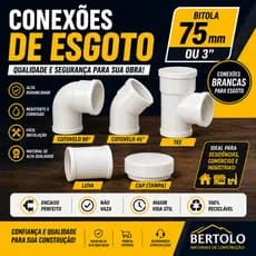 Conexões Esgoto, 75mm (3 Polegadas) Forte, Universal Encanamento Agua cotovelo te luva