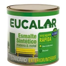 Esmalte Sintético Branco Eucalar 900ml Alto Brilho Secagem Rápida