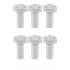 Kit 6 Válvulas Para Lavatório PVC Universal Alta Vedação