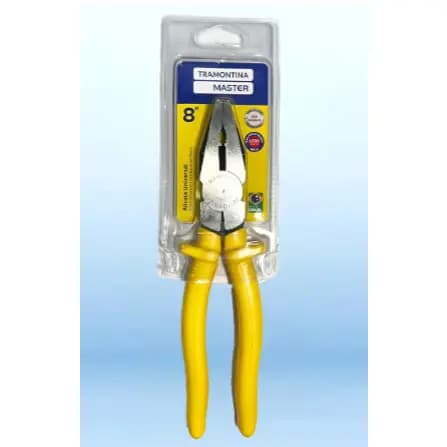 Alicate Universal Profissional 8” Aço Carbono Reforçado Emborrachado  Ferramenta Manual