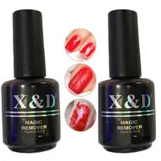 Kit 4 Un Magic Remover Esmalte X&D Removedor Acrigel