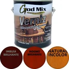 Verniz Para Madeira Base Água Sem Odor 3,6l Godmix Premium