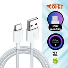 Cabo Carregador celular Android Micro USB V8 iPhone Lighting TYPE-C V8 Gohit Carga Rápida 1M 2M 2