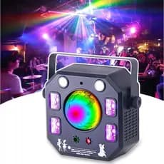 Globo Magic Led Rgb Moving Strobo Laser Dmx 4 Efeitos Em 1 Showtech