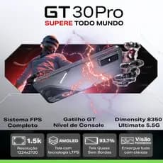 Infinix GT 30 PRO 5G, 512GB ou 256gb + 12GB RAM, Processador Dimensity 8350/V-Global/Cam108MP/AMOLED