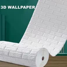 Papel De Parede 100x50cm Autocolante 3D De Espuma À Prova D'água Para Decoração Quente Em Rolo De