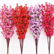 65cm Buquê De Flores De Cerejeira Artificial , Flor De Pêssego , Estilo oriental Para Decoração De Casamento Família Hotel