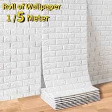 1 Rolo 5m Largura 70cm Papel De Parede 3D Autoadesivo À Prova D'água Decoração De Adesivo