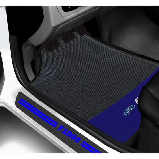 Kit Tapete E Soleira De Porta Ford F-1000 Universal Carro personalizado