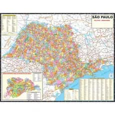 Mapa Estado Sao Paulo 120cm X 90cm