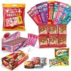 Kit Doces 15 Sacolinhas Surpresa Guloseimas Festa Infantil Lembrancinha