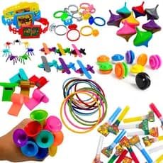 Kit 100 Mini Brinquedos Sacolinha Surpresa Festa Aniversário Lembrancinha Infantil Unissex
