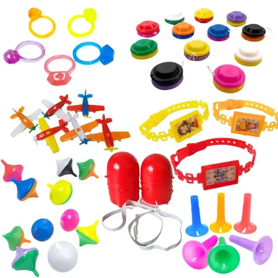 Kit 70 Lembrancinhas Festa Infantil Mini Brinquedos Sacolinha Surpresa