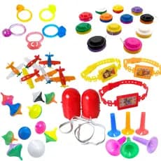 Kit 70 Lembrancinhas Festa Infantil Mini Brinquedos Sacolinha Surpresa