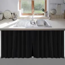 Cortina de Pia 100% PVC Antimofo Resistente Moderna 138x80cm - Envio Imediato