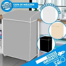 Capa Para Lavadora Electrolux Consul Brastemp Vinil Abertura Superior Com Elástico Para Ajuste