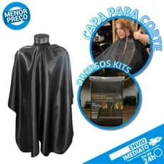 Kits de Capa Para Corte de Cabelo Salão Barbearia Cabelereiro Profissional Impermeável Barber