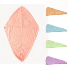 Touca Toalha Mágica Para Secar Cabelo Super Absorvente Leve