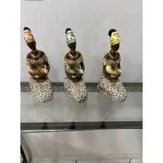 Estátua Africana Susi com bebê