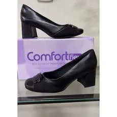 Promoção Comfortflex sapato salto 6cm com protetor de joanetes