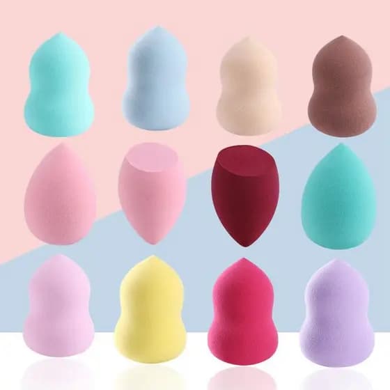 Esponja Para Maquiagem/ Esponja de Rosto Facial Maquiagem Base e Corretivo-aleatória