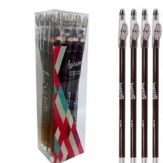 kit 3 pcs  LAPIS PARA OLHOS LUISANCE COM APONTADOR  preto e  marrom E branco