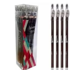 kit 3 pcs  LAPIS PARA OLHOS LUISANCE COM APONTADOR  preto e  marrom E branco