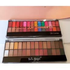 Paleta De Sombras 28 Cores Matte com pinceis B013-1/B105 -BELLE ANGEL