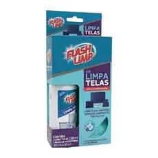 Kit Limpeza Limpa Telas - Com Pano Microfibra 30cm 2 Peças - 120ml