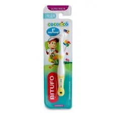 Escova De Dente Bitufo Cocoricó 1° Dentinho Ultramacia - escolha a cor