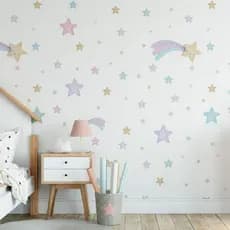 100 Adesivo Para Parede Estrelas, Estrelinhas, Decoração Quarto Infantil, Papel de Parede Infantil Estrelas