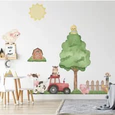 Adesivo Decorativo Parede Fazendinha Papel de Parede Infantil