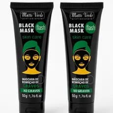 Máscara Facial Peel Off Black Matto Verde kit 2 pcs de 50ml | Removedora de Cravos, Controle de Oleosidade, Unissex