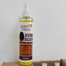 Desembaraçador Spray 250ml Profissional HydraCure Para Cabelos Naturais, Orgânicos e Sintéticos – Hidratação e Brilho