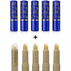 Kit com 10 Batons – 5 Batom Muda de Cor 24h + 5 Manteiga de Cacau