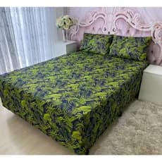 Capa Luva Casal Conjugado Box Padrão 3 Peças Malha Gel Estampado