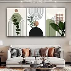 Quadro Decorativo Boho Moderno Elegante Minimalista 3 peças
