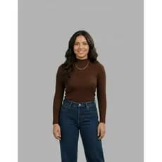 Blusinha Cacharrel Segunda Pele Manga Longa Gola Alta Outono Inverno Conforto Térmico