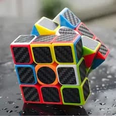 Cubo Mágico Profissional Rubik 3x3 Sem Adesivo / Quebra-Cabeça Infantil Educativo