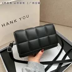 Bolsa Pequena Carteira Quadriculada Crossbody Ombro Mão