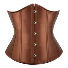 Corset Underbust Cetim Espartilho Cinta Modeladora Afina Cintura