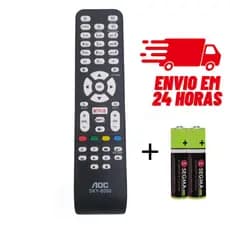 Controle Remoto Para TV AOC SMART TECLA NETFLIX