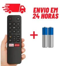 Controle TV TCL Smart Android Rc802v 55p8m C6 C6us Netflix Globoplay