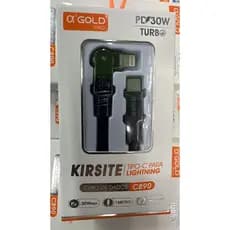 AGOLD CABO DE DADOS TIPO-C PARA LIGHTNING 30W